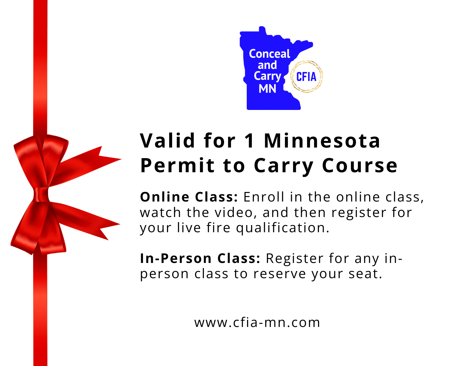 Gift Certificate - MN Permit to Carry Class